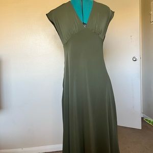 Olive green Sage dress